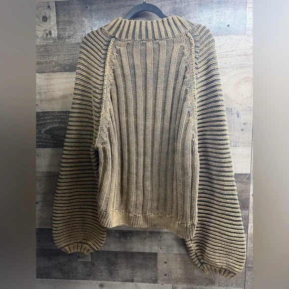 BOHME Women’s Crewneck Balloon Sleeve Sweater Size XL - Picture 3 of 5